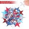 224 Pieces Red White Blue Glitter Stars Patriotic Foam Stickers 4th of July Decorations Christmas Kid's Arts Craft